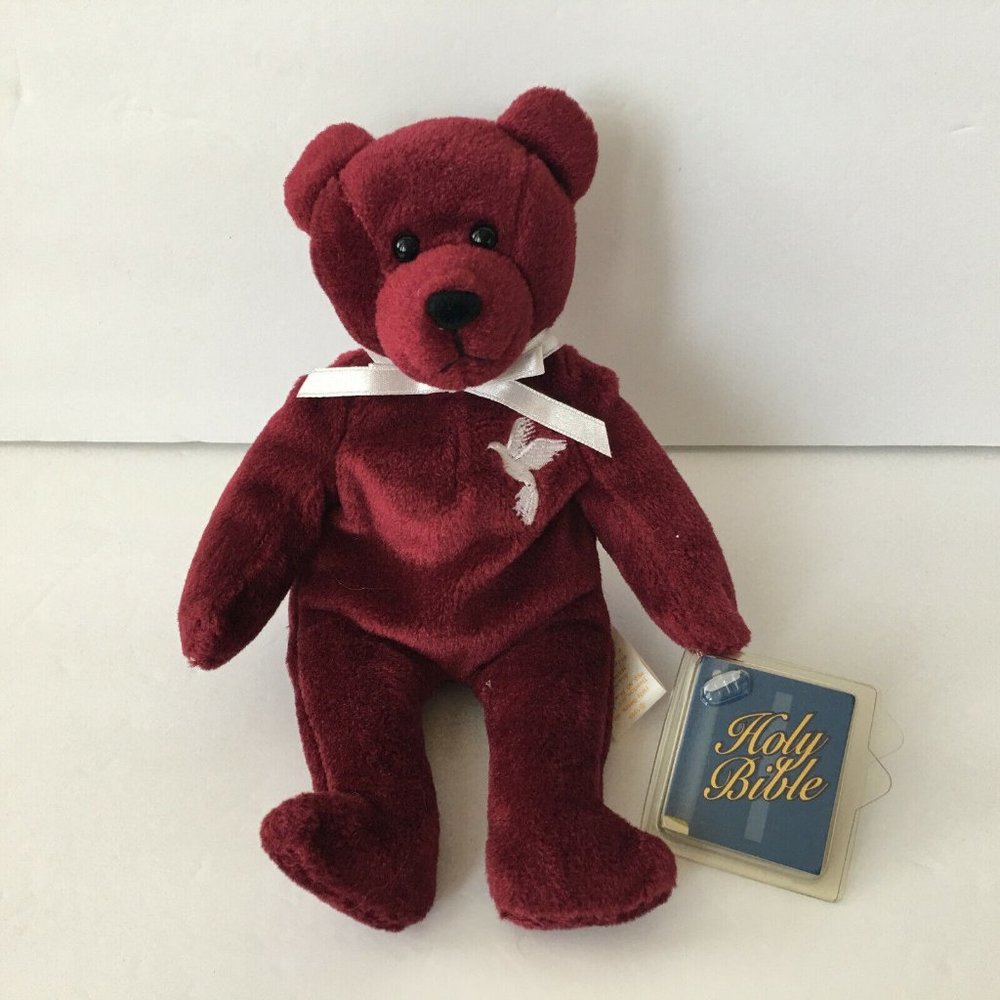 Holy Bears Sacrament Series 1999 Grace Red Bear Plush Stuffed Animal Toy 8''